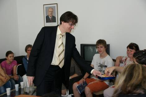 sladkosti od predsedu