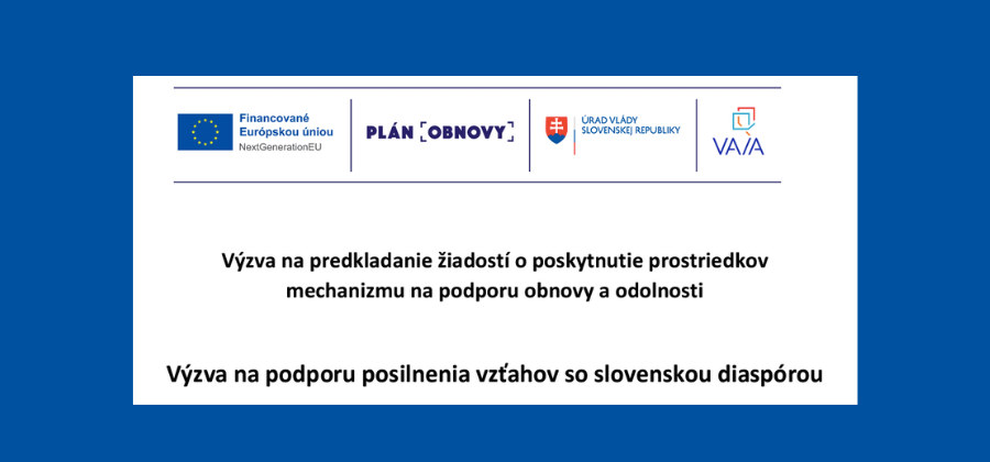 Výzva z Plánu obnovy na posilnenie vzťahov so slovenskou diaspórou