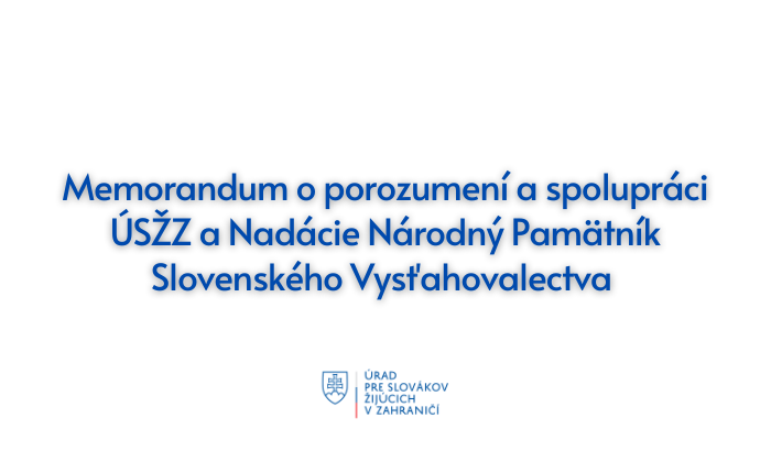 Memorandum o spolupráci ÚSŽZ a NNPV obrázok