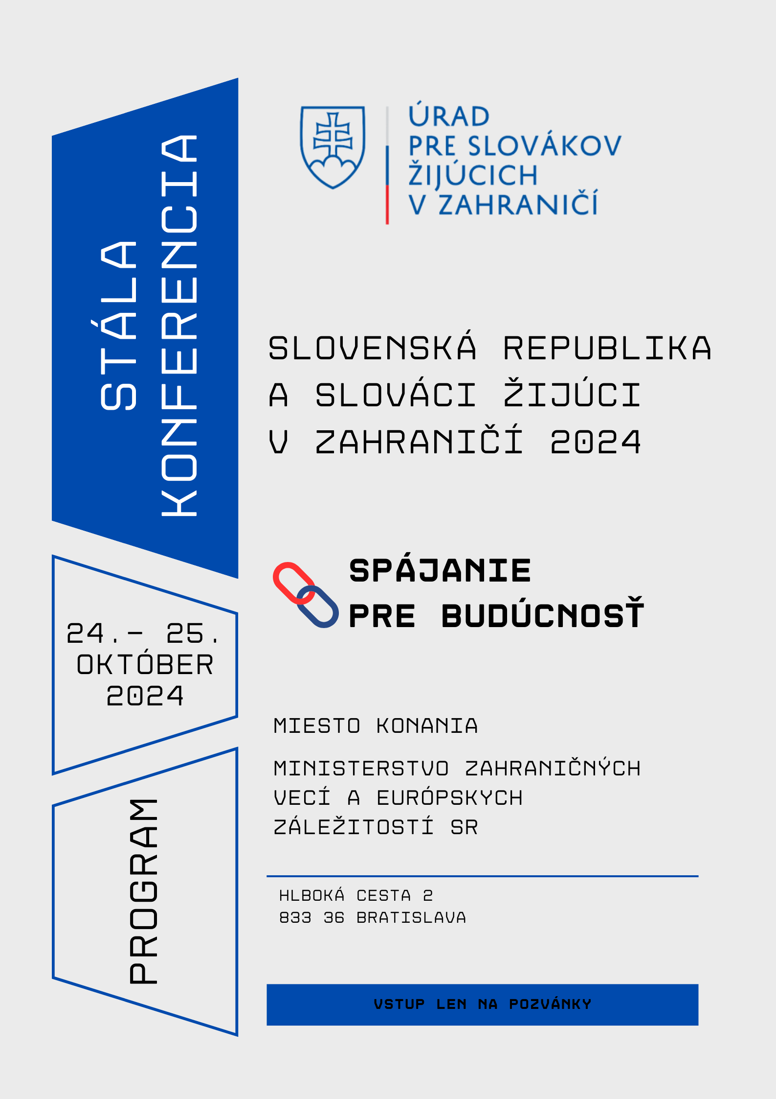 Program Stálej konferencie Slovenská republika a Slováci žijúci v zahraničí 2024