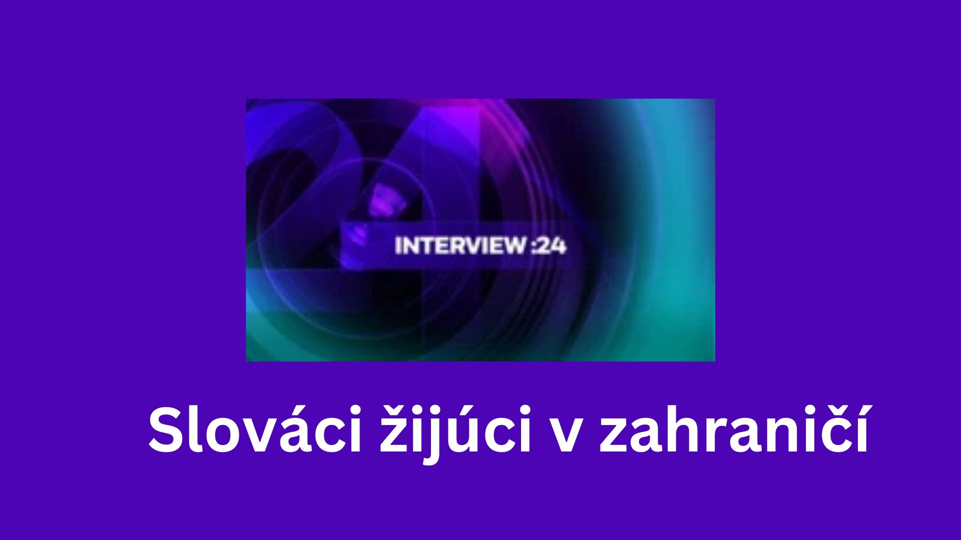 ÚSŽZ v médiách - relácia Interview :24