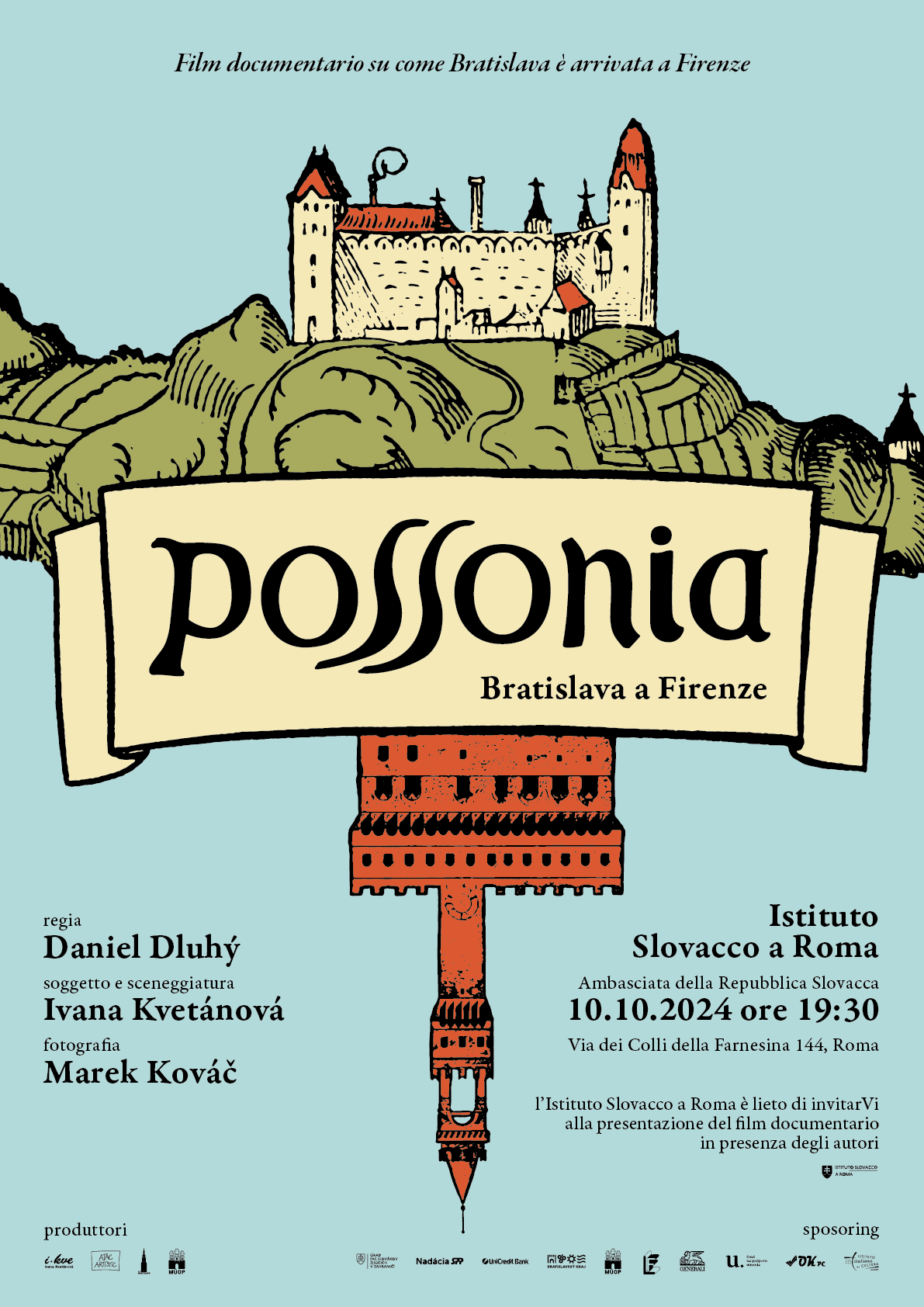 Bratislava vo Florencii: Pozvánka na premietanie filmu Possonia v Ríme