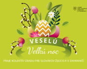 Veľkonočné prianie ÚSŽZ - veľkonočný motív, vajíčka, bahniatka, tulipány