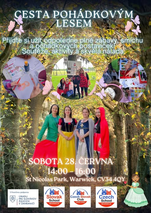 Plagát s rozprávkovými postavičkami