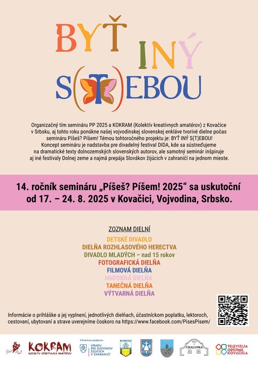 Plagát, pastelové farby, qr kód