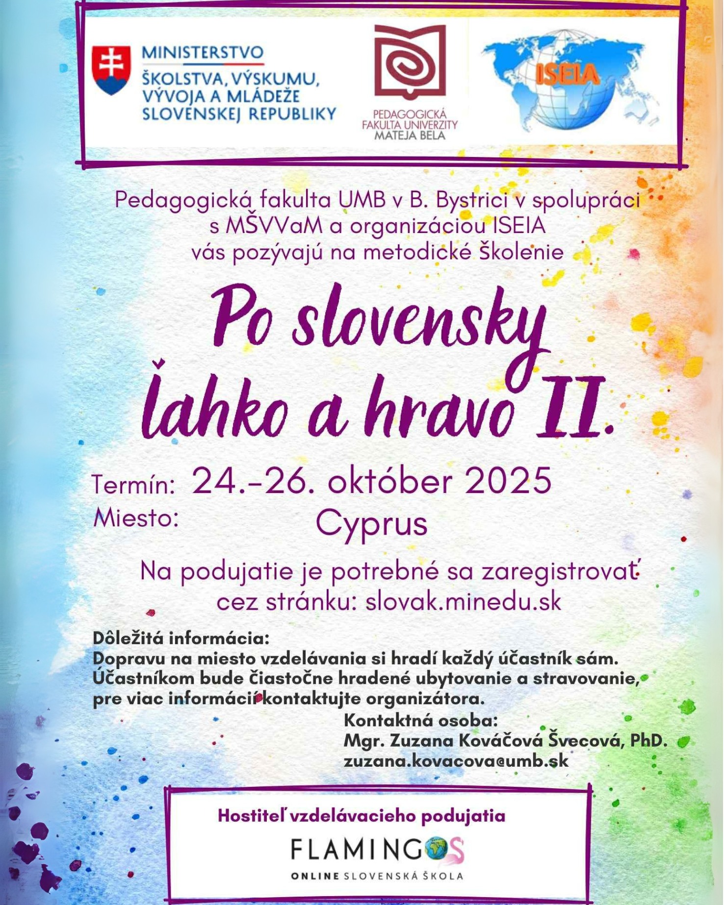 Plagát, logá, info je aj v texte