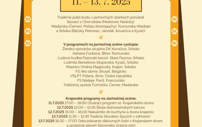 Plagát k podujatiu, info v texte