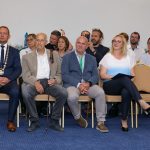 Prijatie u primátora, interiér, krajania, slávnostná atmosféra