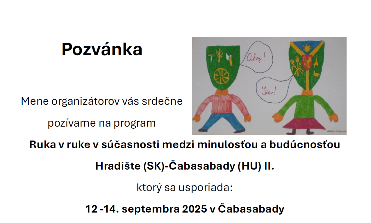 Pozvánka, grafika s detskou kresbou