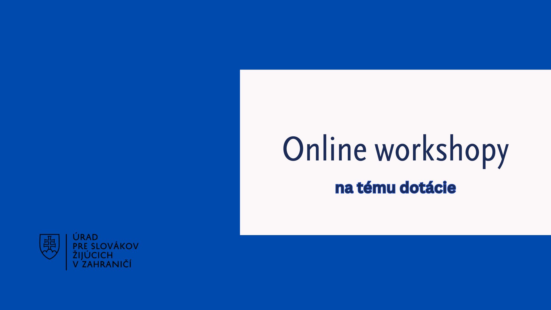 Logo úradu, nadpis