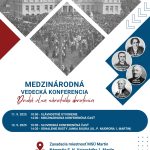 Pozvánka na konferenciu, čiernobiele foto vsadené do grafiky
