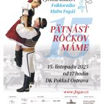 plagát, tanečníci v krojoch, dvojica muž - žena