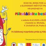 plagát, mikulášska tematika, žlté pozadie