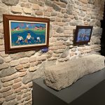 vernisáž, vnútorné priestory, rečníci a obrazy