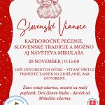 Plagát, červeno biely, vianočné motívy