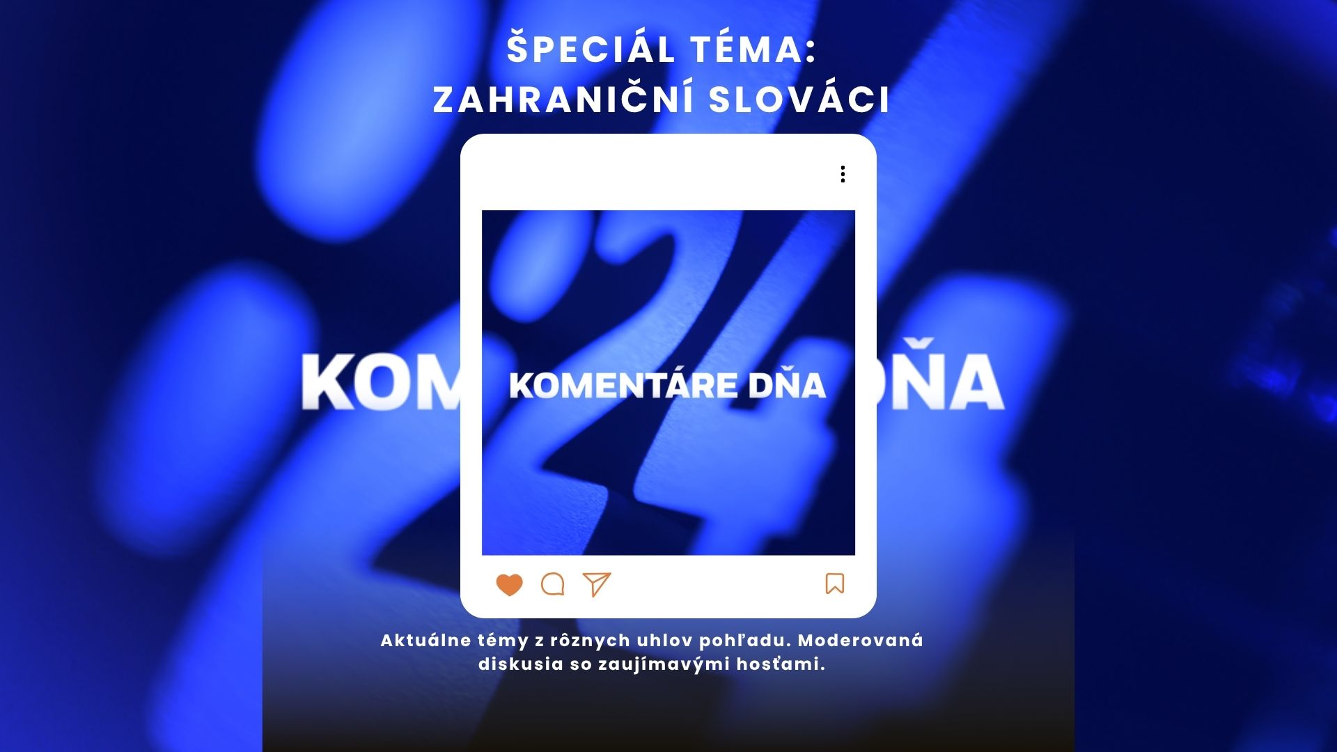 Účasť v TV - logo Komentárov dňa