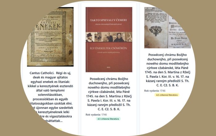 literatúra v databáze biblio - 3 knihy na fotke, ukážka databázy