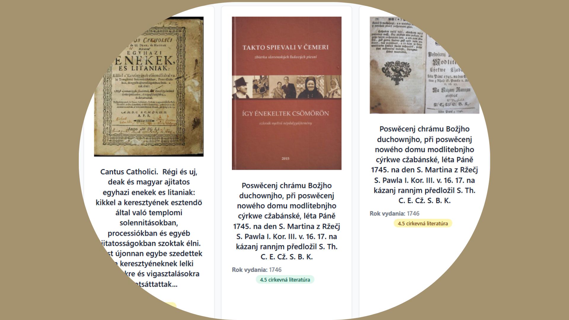 literatúra v databáze biblio - 3 knihy na fotke, ukážka databázy