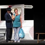 predstavenie, herci na pódiu