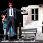 predstavenie, herci na pódiu