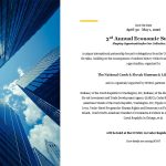 Pozvánka, obrázok s mrakodrapmi a záberom na oblohu