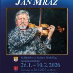 obraz, muž s husľami, nemecký text