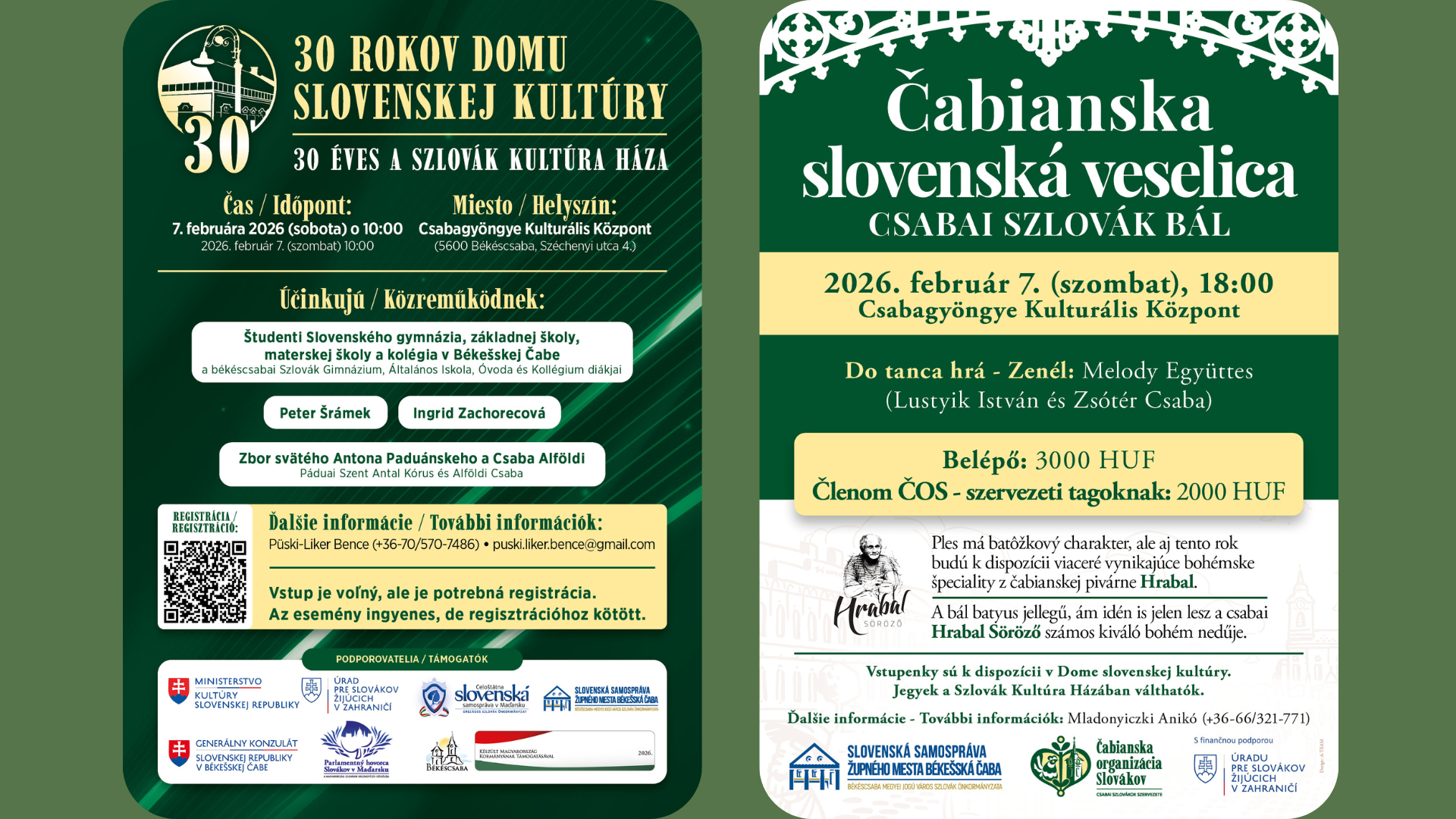 plagáty pozývajúce na oslavy