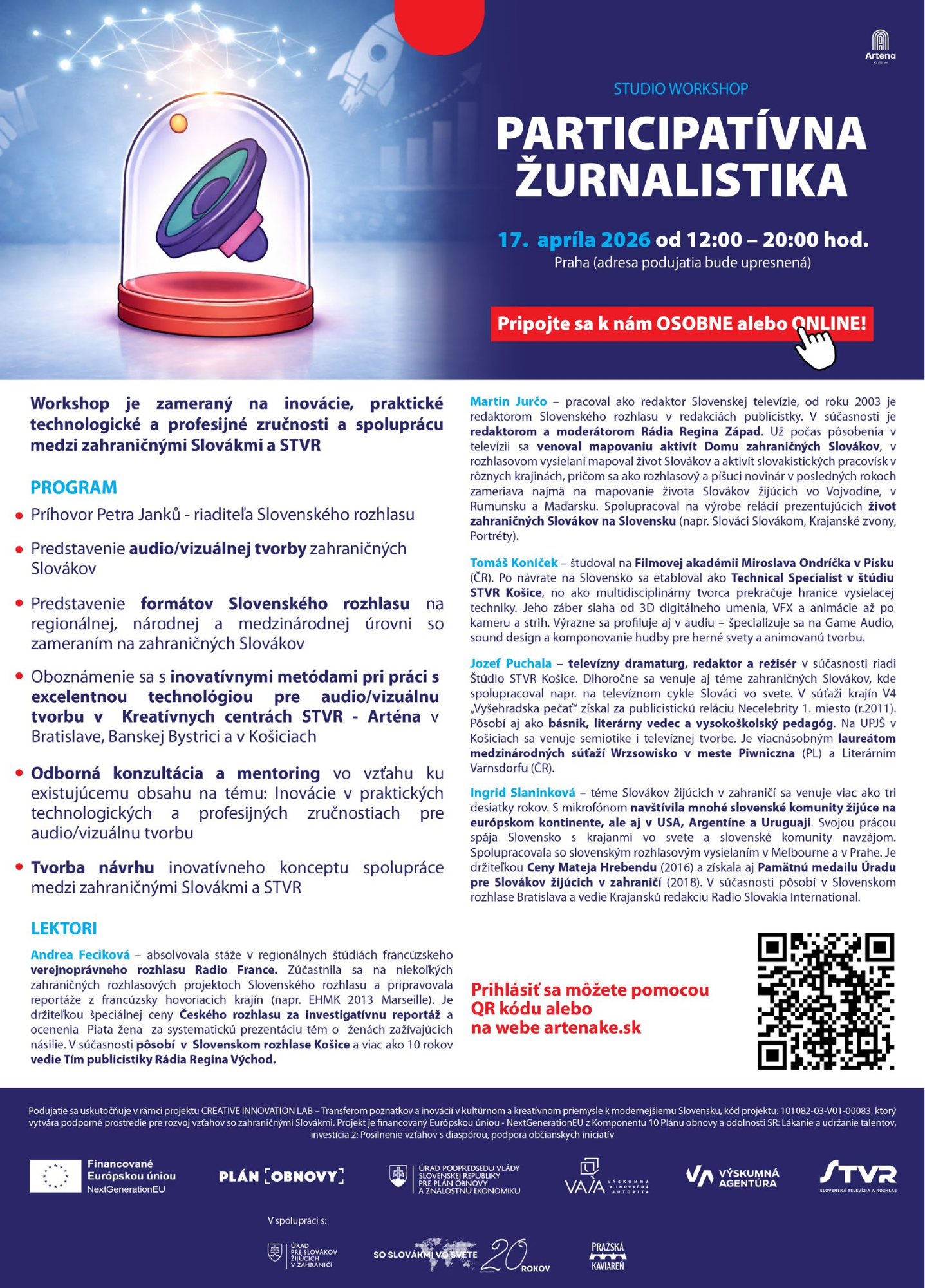 Pozvánka na workshop v Prahe 17.4.2026