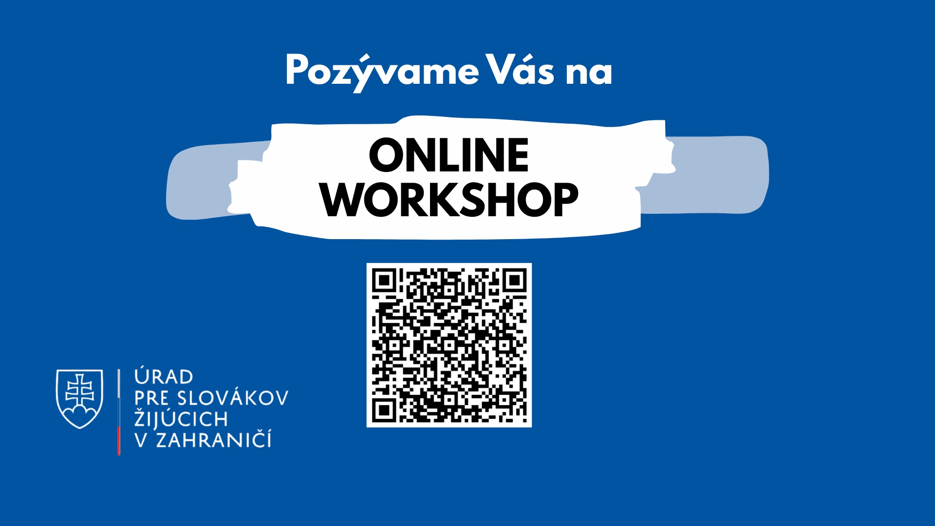 Online workshop QR kód