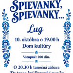 plagát, modro biele farby, ľudové ornamenty v modrej